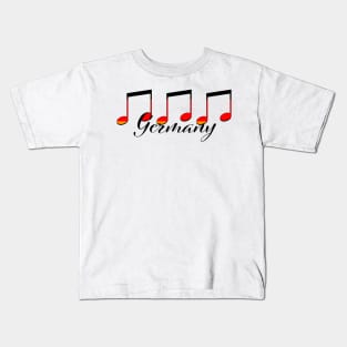 German Notes Kids T-Shirt